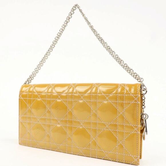 💎✨STUNNING✨💎AUTHENTIC Christian Dior Chain Canage Patent Leather - Picture 1 of 13